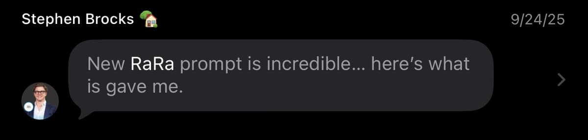 Customer testimonial