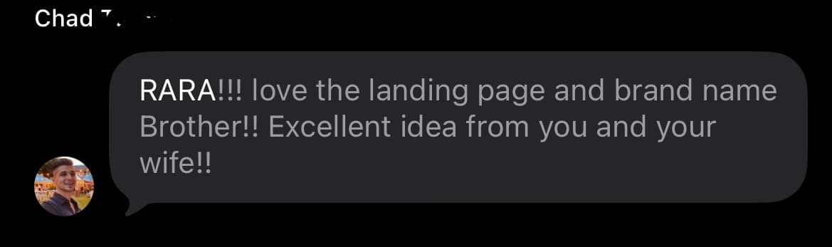 Customer testimonial