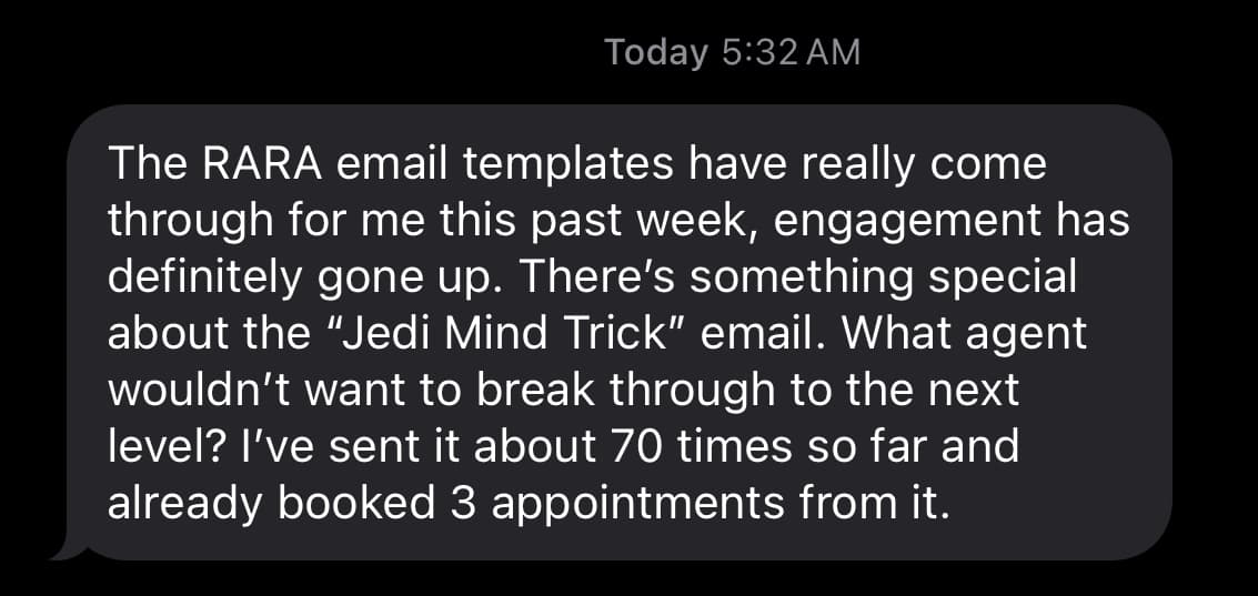 Customer testimonial