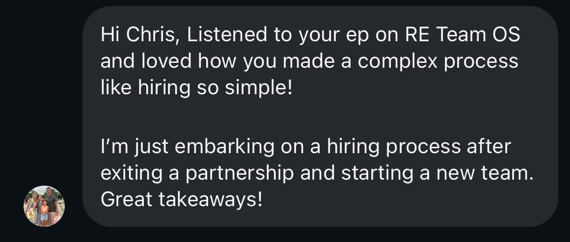 Customer testimonial