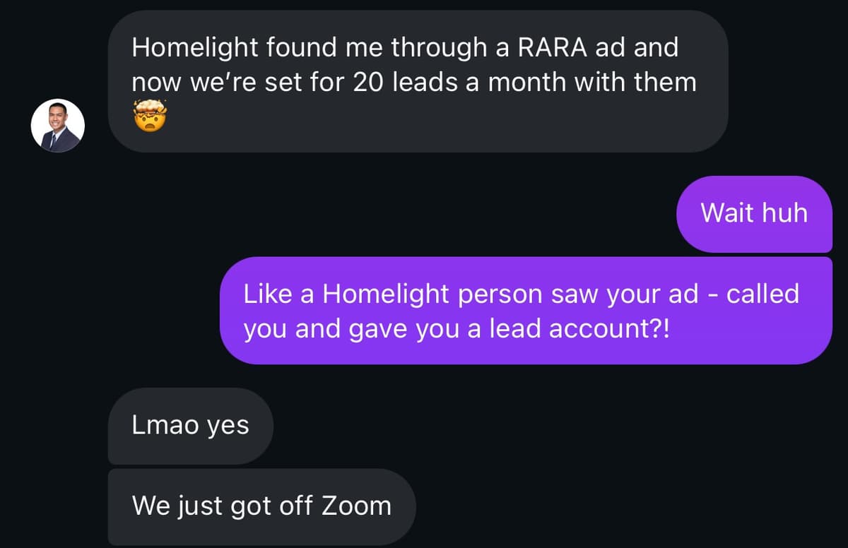 Customer testimonial