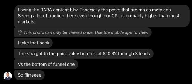 Customer testimonial